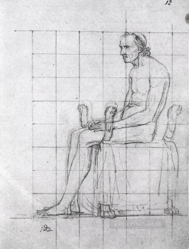  david deco art - Nude study Pope Pius VII Neoclassicism Jacques Louis David